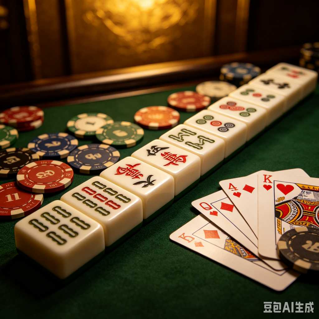 vintage style mahjong set
